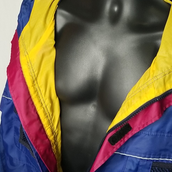 Vintage 90s tommy hilfiger windbreaker w/ hood XL - Picture 13 of 15